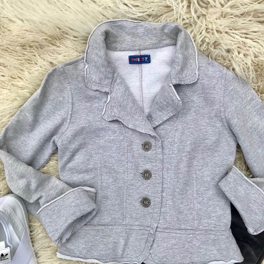 Sweet-T Cropped sweatshirt jacket